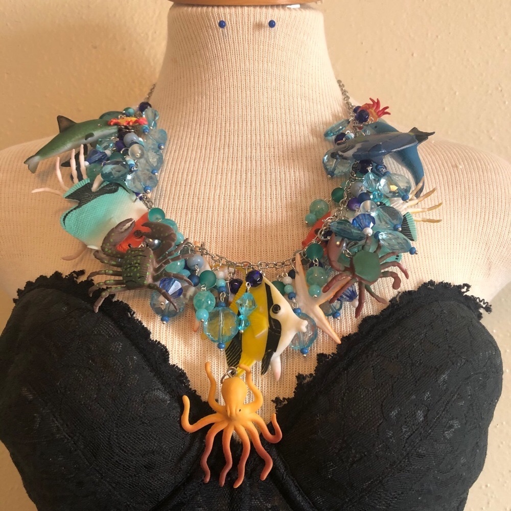 Under The Sea statement necklace